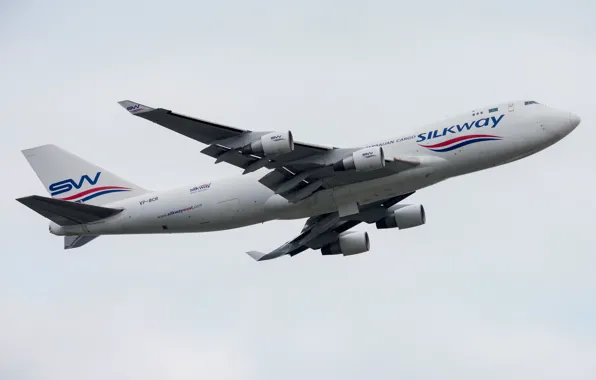 Boeing, 747-400F, Silk Way West Airlines