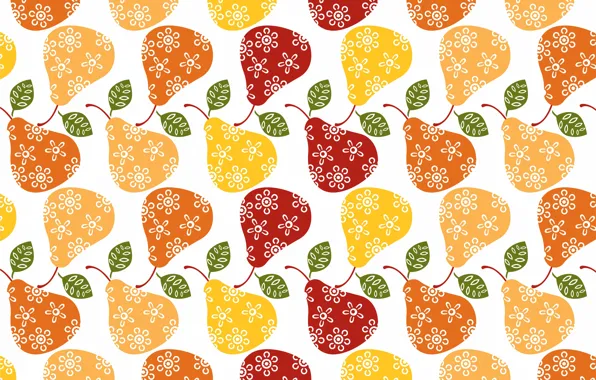 Background, flowers, pear