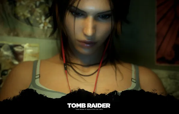 Picture Tomb Raider, girl, Square Enix, headphones, 2560x1600, Lara Croft, 2013, Crystal Dynamics