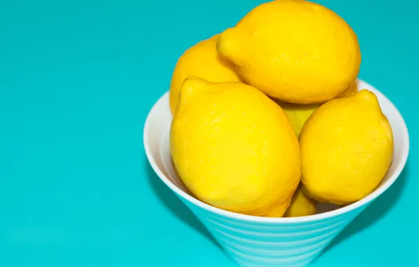 Picture color, plate, citrus, fruit, lemons