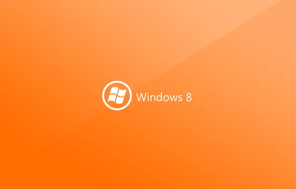 Picture microsoft, Logo, orange, Hi-Tech, windows 8