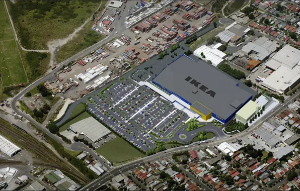 Building, the area, IKEA Australia