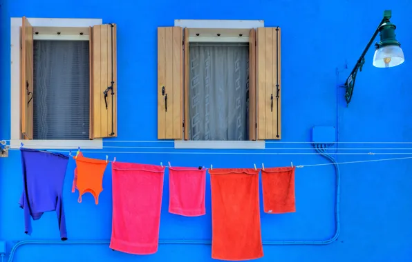 Picture Lantern, Italy, Venice, Windows, The building, Italy, Venice, Italia