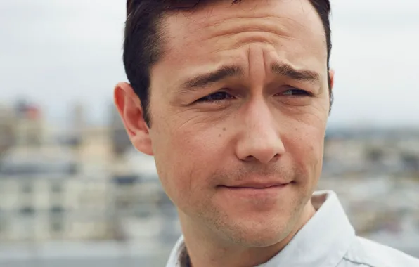 Close-up, face, portrait, actor, photoshoot, bokeh, Joseph Gordon-Levitt, Joseph Gordon-Levitt
