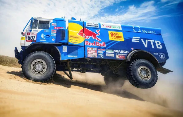 Sand, Wheel, Sport, Truck, Race, Master, Russia, Kamaz