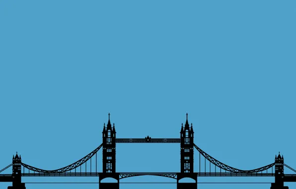 Wallpaper, England, London, minimalism, bridge, Tower Bridge, London, Tower bridge