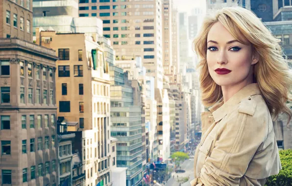 Look, girl, the city, hair, makeup, Olivia Wilde, beautiful