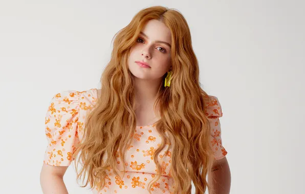 Look, girl, pose, red, gentle, Vogue, Ariel Winter