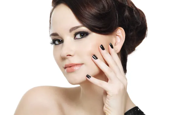Girl, model, hairstyle, manicure