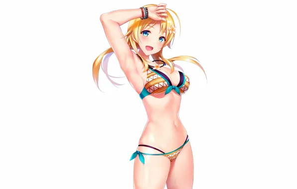 Picture girl, sexy, cleavage, long hair, boobs, anime, beautiful, pretty