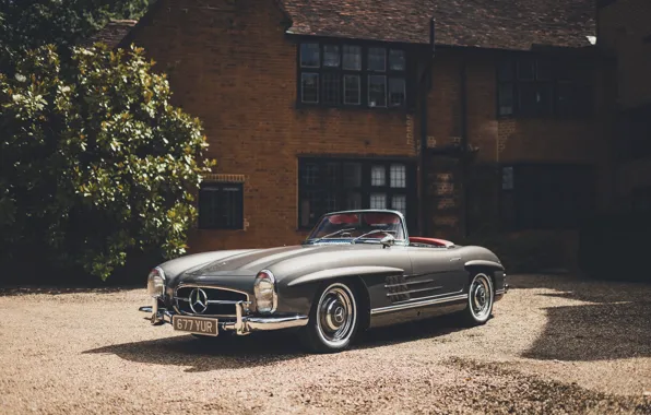 Picture Mercedes-Benz, 1957, 300SL, Mercedes-Benz 300 SL Roadster, iconic