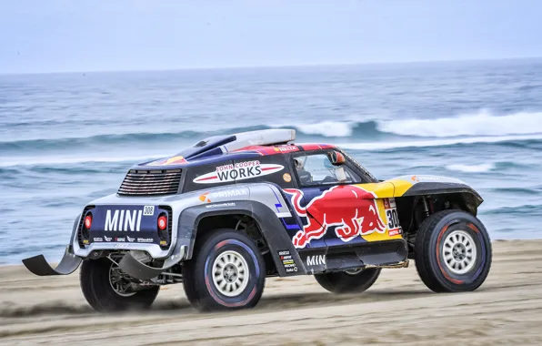 Sand, The ocean, Auto, Mini, Machine, Speed, Coast, Car