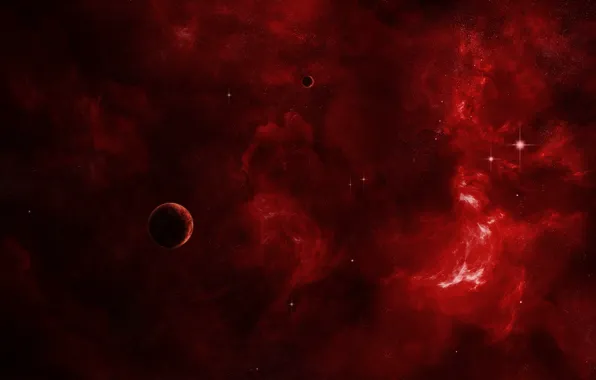 Picture red, cosmos, planet