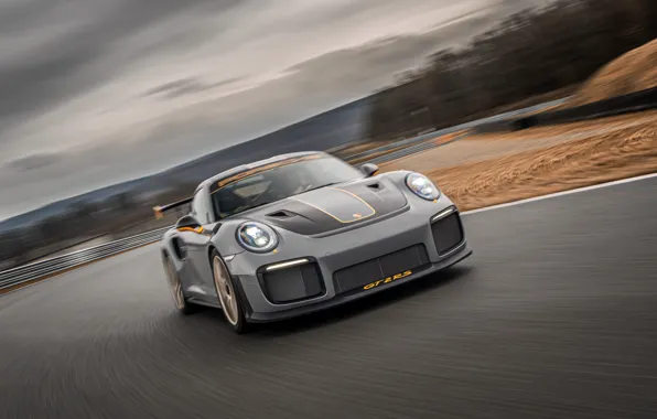 Overcast, speed, 911, Porsche, racing track, GT2 RS, 991, 2020