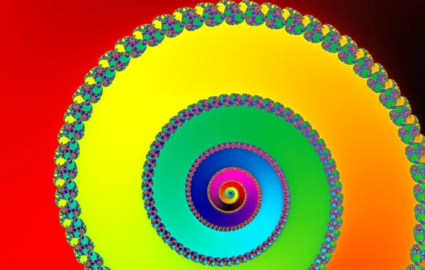 Picture light, pattern, color, rainbow, spiral