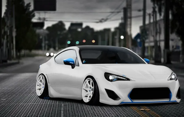 Picture White, Toyota, White, Toyota, GT86, by Slbamm