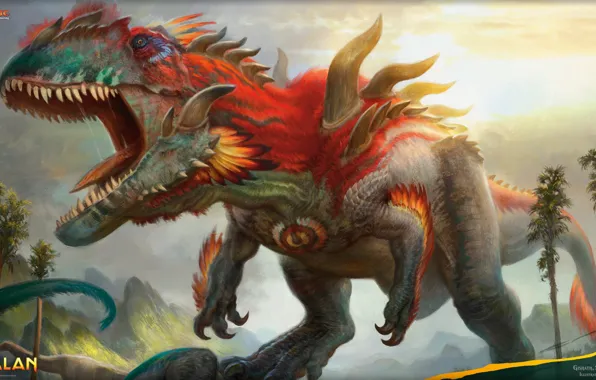 Picture magic, art, dinosaurs in ixan