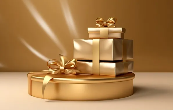 Tape, table, gold, box, gift, Shine, Christmas, gifts