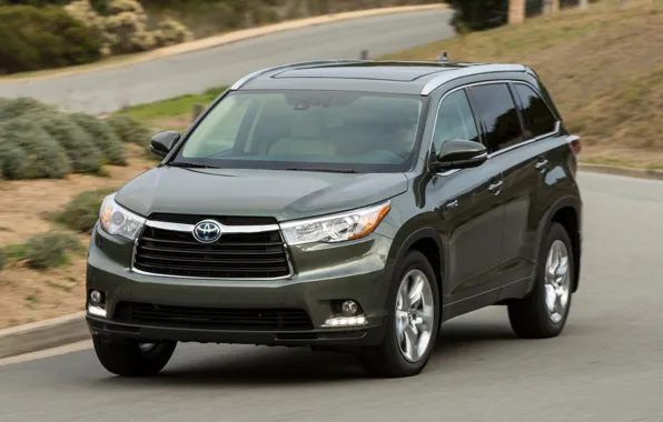 Picture speed, toyota, Toyota, Crossover, highlander
