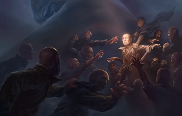 People, the crowd, fight, art, split, personality, kevin wendell crumb, multiple personality disorders