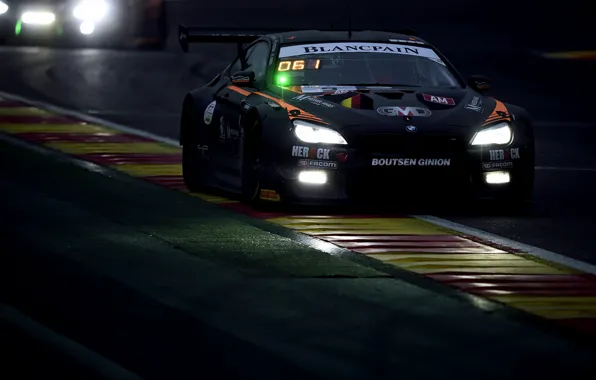 Night, race, coupe, BMW, track, 2019, M6 GT3