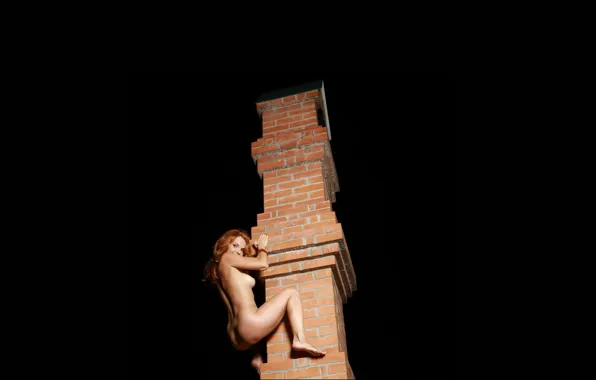 Girl, Wallpaper, tower, the situation