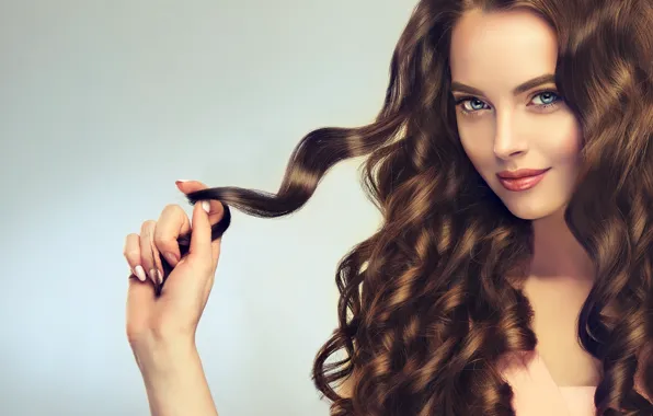 Picture look, girl, model, makeup, curls, Sofia Zhuravets'