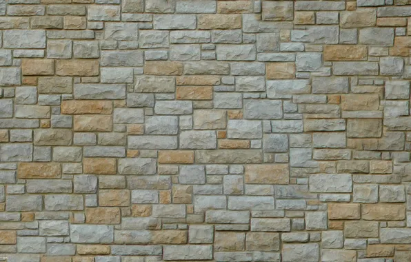 Picture stones, wall, Wallpaper, masonry, the volume, relief