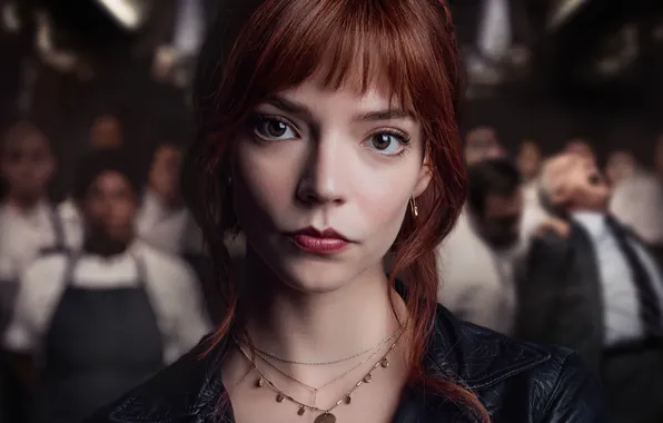 The film, frame, brown hair, beauty, Anya Taylor-Joy, Anya Taylor-Joy, Menu, The Menu