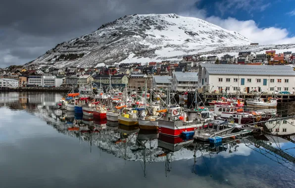 Picture boat, Norway, Norway, Nordkapp, Honningsvåg