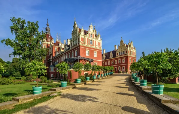 Picture Germany, Palace, Saxony, Bad Muskau