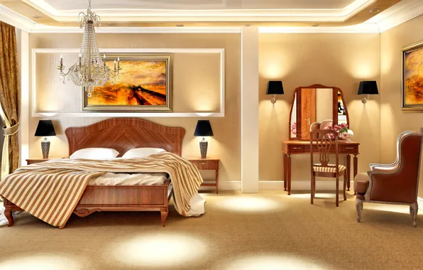 Picture design, style, room, interior, bedroom