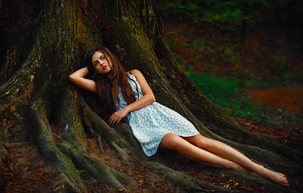 Picture Girl, Sexy, Beauty, Eyes, Woman, Mood, Forest, Russian