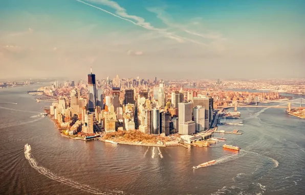 Ships, New York, new york, Manhattan