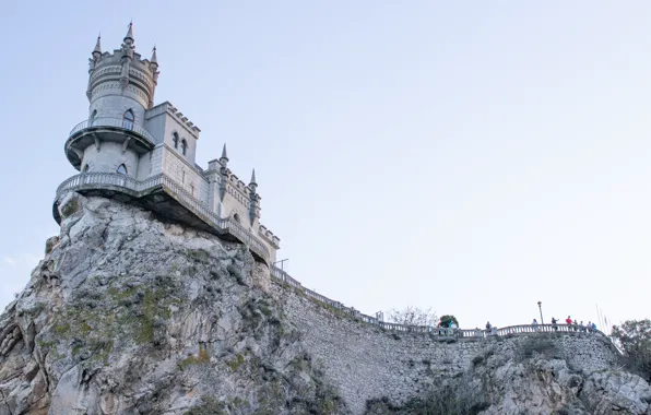 Picture the sky, rock, Crimea, Swallow's nest, Yalta