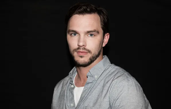 Picture portrait, actor, black background, Nicholas Hoult, Nicholas Hoult, Giffoni, Vittorio Zunino Celotto