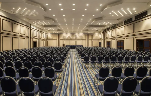 Lighting, chairs, carpets, Auditorium