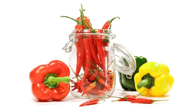 Picture red, food, pepper, Bulgarian