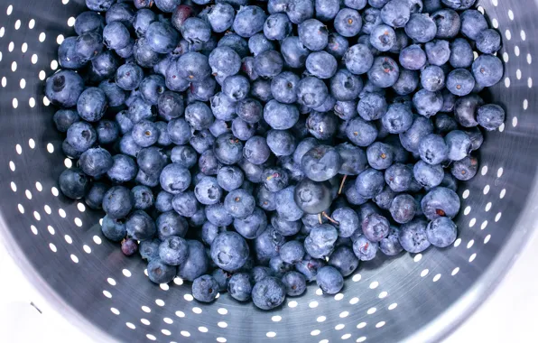 Picture berries, blueberries, a lot, дуршлыг