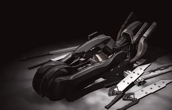 Weapons, motorcycle, swords, Final Fantasy XV