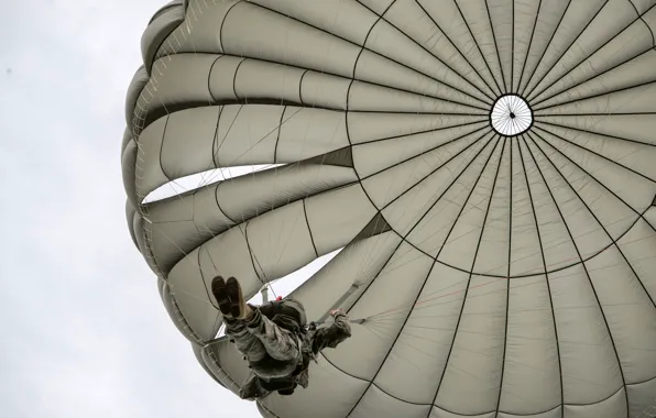 Army, soldiers, skydivers