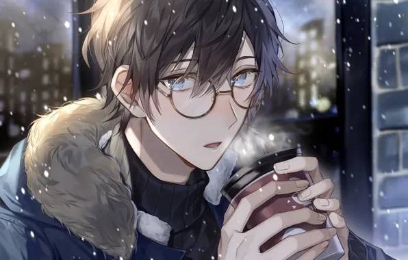 Picture look, coffee, guy