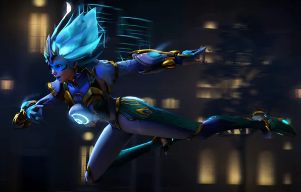 Girl, costume, Blizzard, atlantic, tracer, overwatch, Lena Oxton