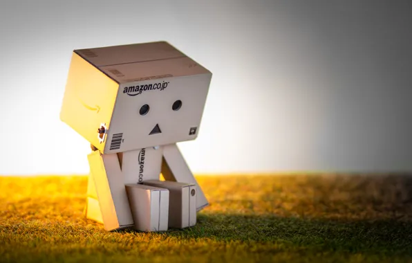 amazon box robot background