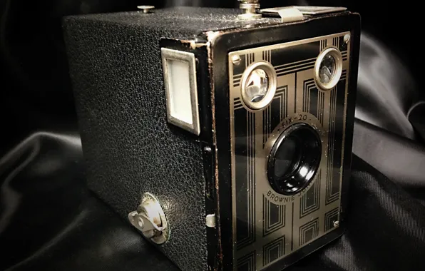 Macro, camera, Kodak Brownie Six-20 Junior