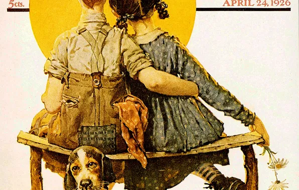 Girlfriend, Norman Rockwell, humoristic, humour, talentuos, Youth, Talent