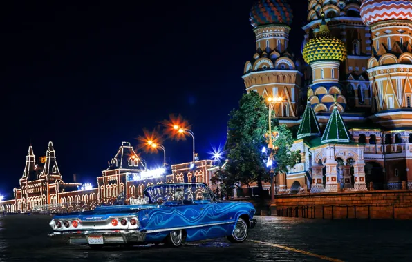 Picture auto, Moscow, Chevrolet, Chevrolet, russia, moscow, Impala, 1963, swag, Ola De Blue