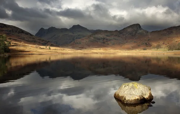 The sky, water, landscape, nature