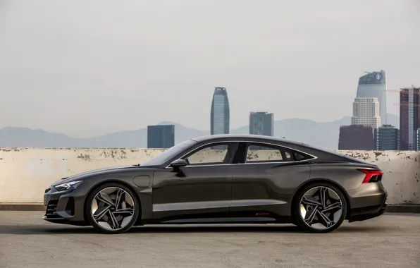 Audi, coupe, silhouette, 2018, e-tron GT Concept, the four-door