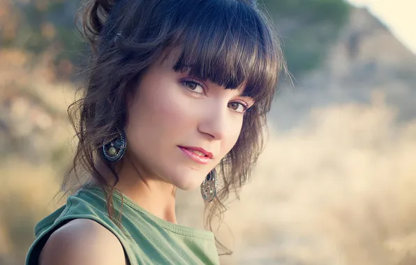 Look, portrait, brown-eyed